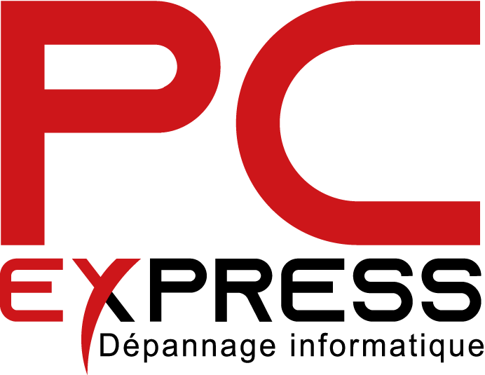 Logo PC Express Déclinaison PNG noire