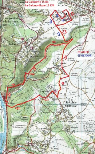 plan GR galopette et MN 15 km